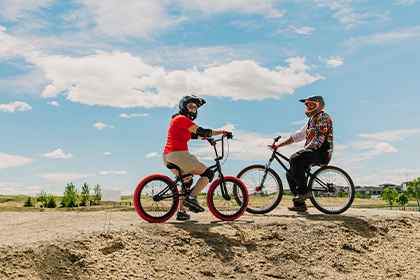 People on bikes at Harmony Adventure Park