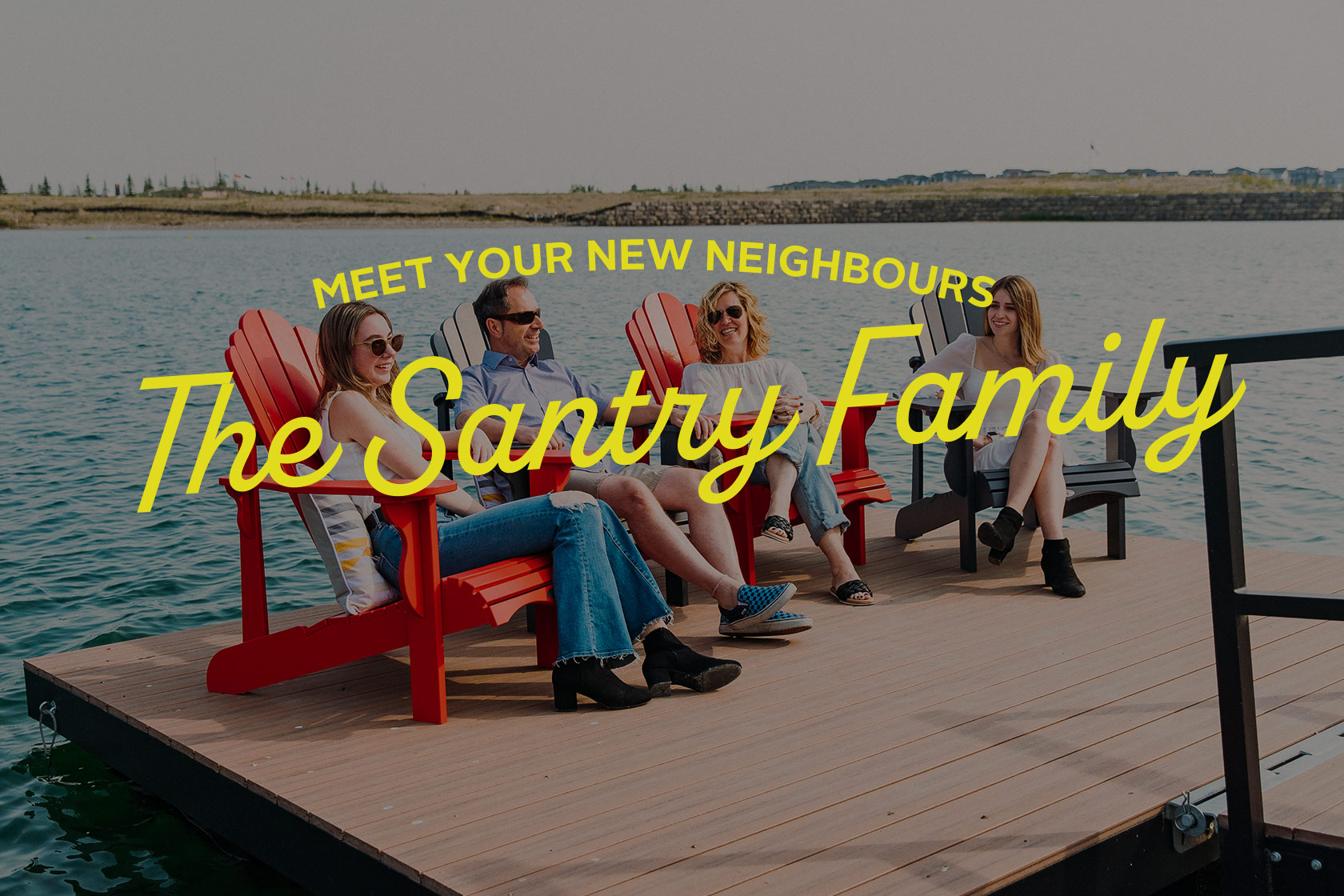 The Santry Family on their dock