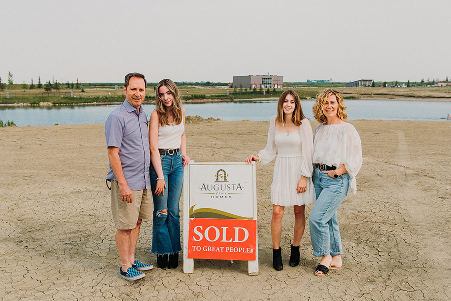 The Santry Family in their new lot